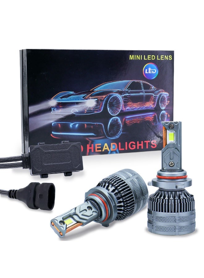 طقم لمبات ليد أمامية A70 عالية القوة 360 درجة (قطعتين) – 9006 | 130 واط | شعاع أحادي | 6000 كلفن مع درايفر | ضمان دولي لمدة 6 أشهر - Image 1